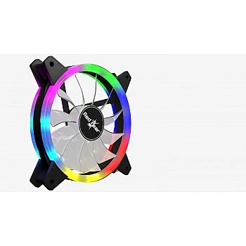 Redgear Turbo F-1 Case Cooling Fan with auto RGB for PC Black