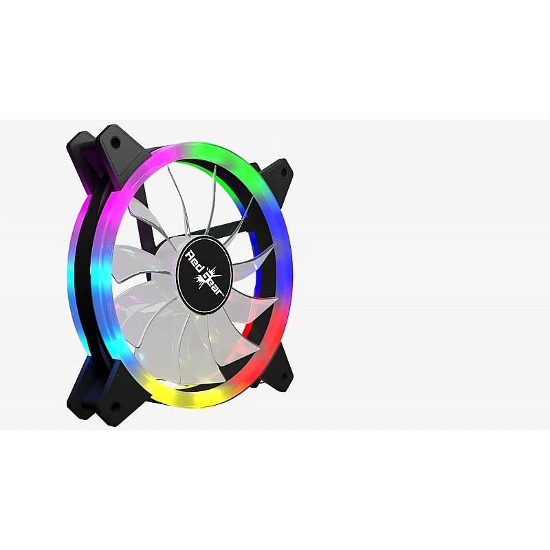 Redgear Turbo F-1 Case Cooling Fan with auto RGB for PC Black Redgear Turbo F-1 Case Cooling Fan with auto RGB for PC Black
