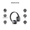 Syska HSB3000 Sound Pro Bluetooth Headset - Black Syska HSB3000 Sound Pro Bluetooth Headset - Black