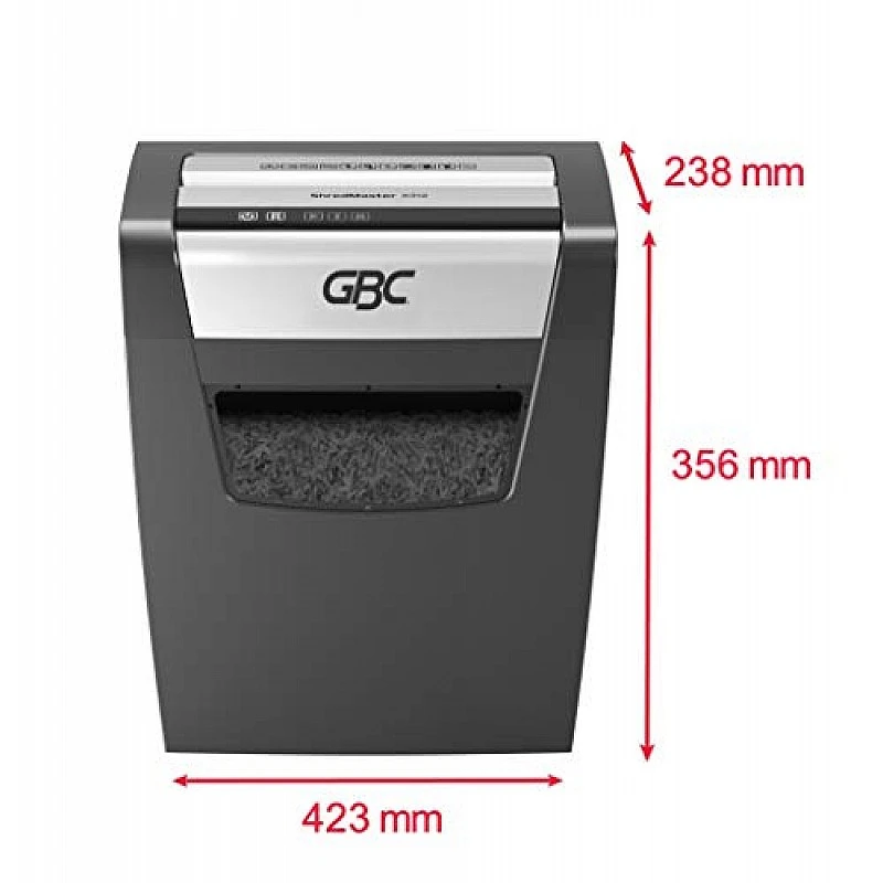 GBC ShredMaster X312 Paper Cross Cut Executive Shredder with 13 Sheet Capacity and 23L Bin GBC ShredMaster X312 Paper Cross Cut Executive Shredder with 13 Sheet Capacity and 23L Bin