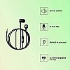 Philips Audio SHE1505 Wired in Ear Earphones with Mic (Black)- Philips Audio SHE1505 Wired in Ear Earphones with Mic (Black)-