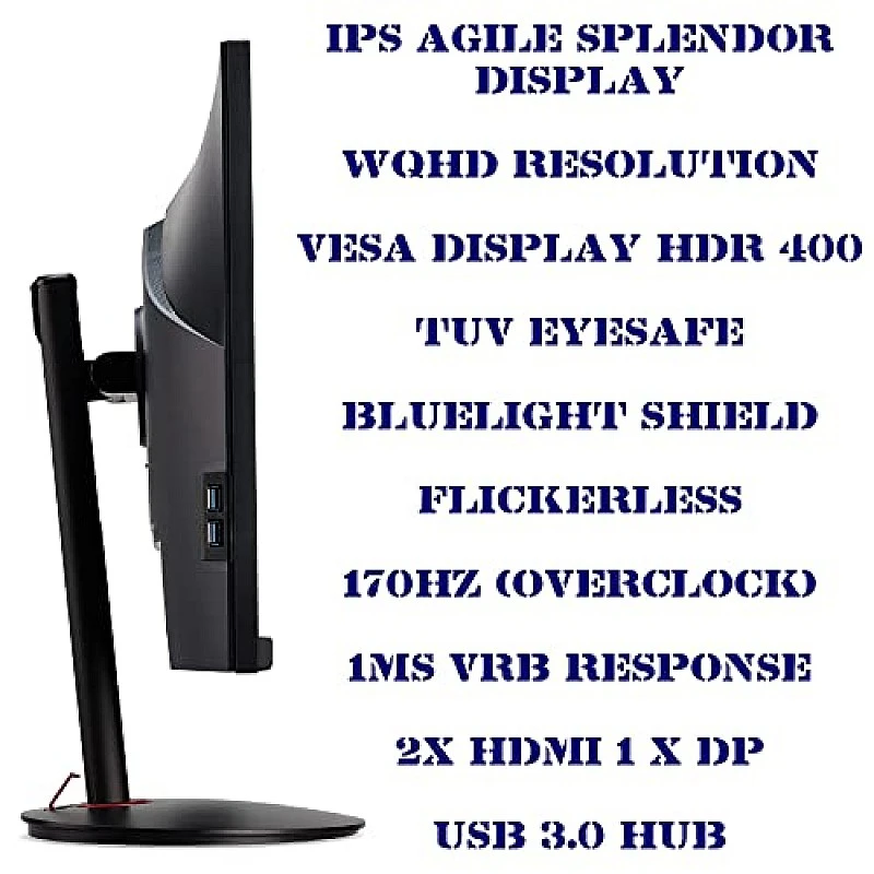 Acer Nitro VG271U 27 inch IPS WQHD (2560x1440) Pixels Gaming LCD Monitor Black Acer Nitro VG271U 27 inch IPS WQHD (2560x1440) Pixels Gaming LCD Monitor Black