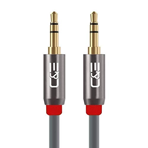 C&E CNE722887 50ft(15.2M) 3.5mm Aux Male to Male Extension Stereo Audio Cable Grey C&E CNE722887 50ft(15.2M) 3.5mm Aux Male to Male Extension Stereo Audio Cable Grey