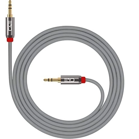 C&E CNE722887 50ft(15.2M) 3.5mm Aux Male to Male Extension Stereo Audio Cable Grey C&E CNE722887 50ft(15.2M) 3.5mm Aux Male to Male Extension Stereo Audio Cable Grey