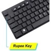 Zebronics Zeb-Companion 102 Wireless Keyboard and Mouse Combo, 104 Keys and Rupee Key USB Nano Receiver