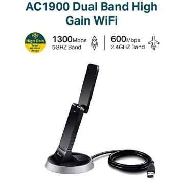 TP-Link USB 600 Mbps WiFi Wireless Network Adapter for Desktop PC with 2.4GHz/5GHz TP-Link USB 600 Mbps WiFi Wireless Network Adapter for Desktop PC with 2.4GHz/5GHz