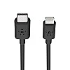 Belkin USB-C to Lightning Cable for iPhone 4 Feet (1.2 Meters) - Black Belkin USB-C to Lightning Cable for iPhone 4 Feet (1.2 Meters) - Black