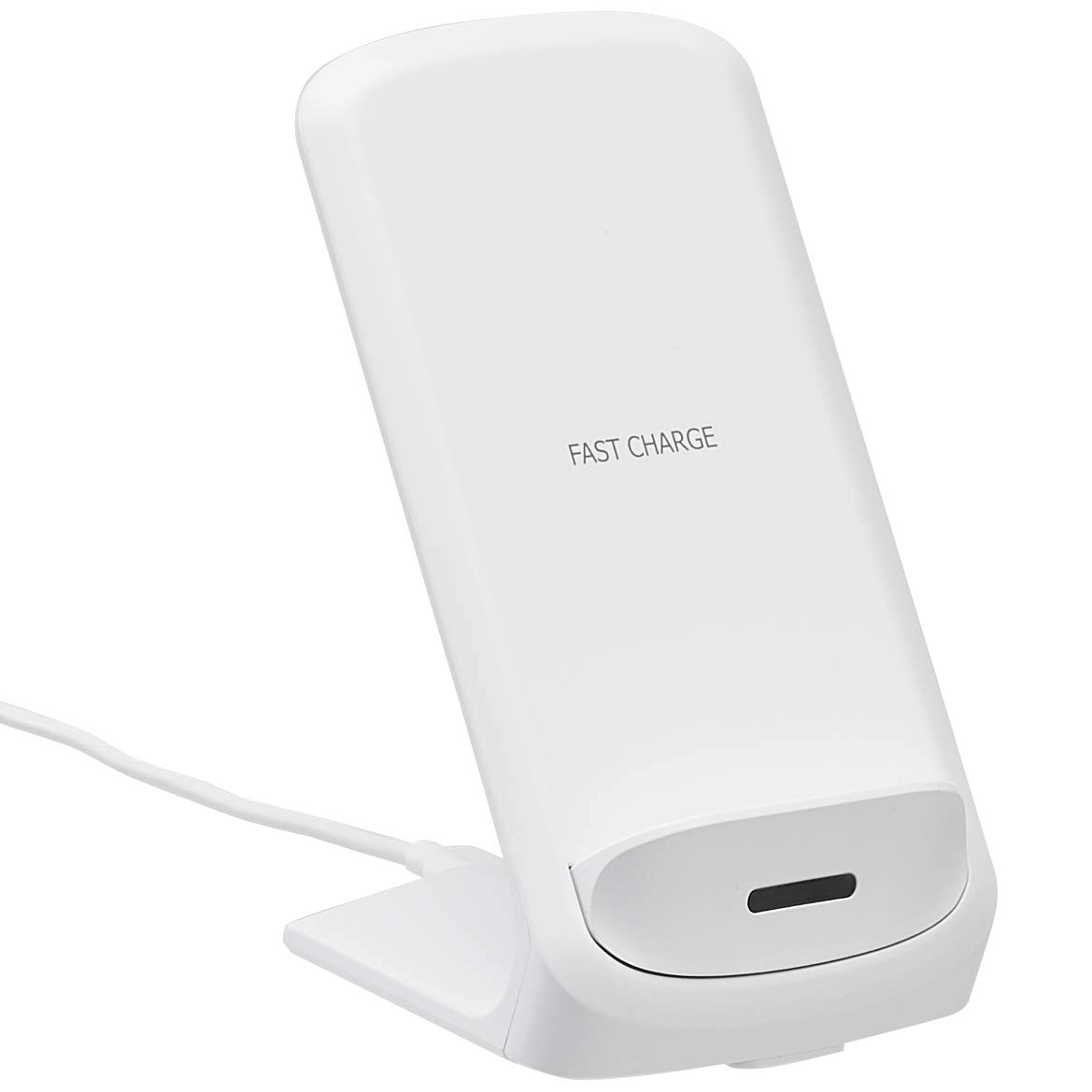 AmazonBasics 10W Qi Certified Wireless Charger Stand Compatible with White