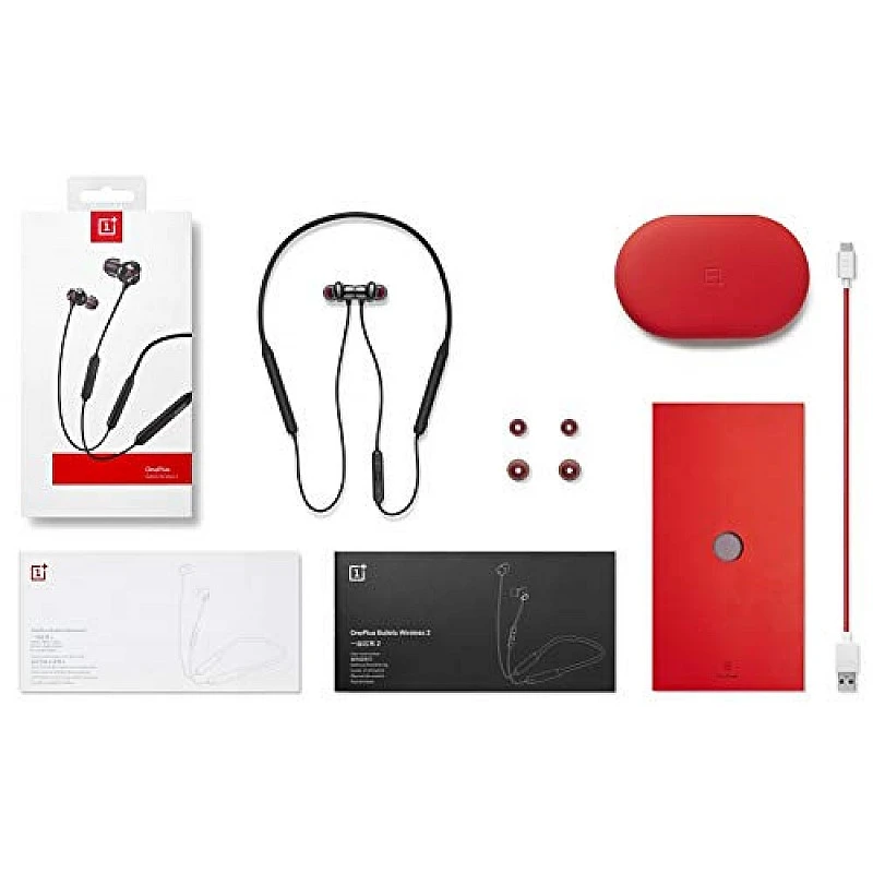 OnePlus Bullets Wireless 2 (Black)- OnePlus Bullets Wireless 2 (Black)-