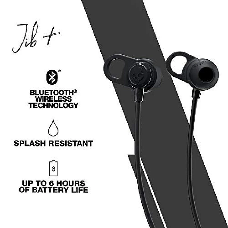 Skullcandy Jib Plus Wireless in-Earphone with Mic (Black) (S2JPW-M003) Skullcandy Jib Plus Wireless in-Earphone with Mic (Black) (S2JPW-M003)