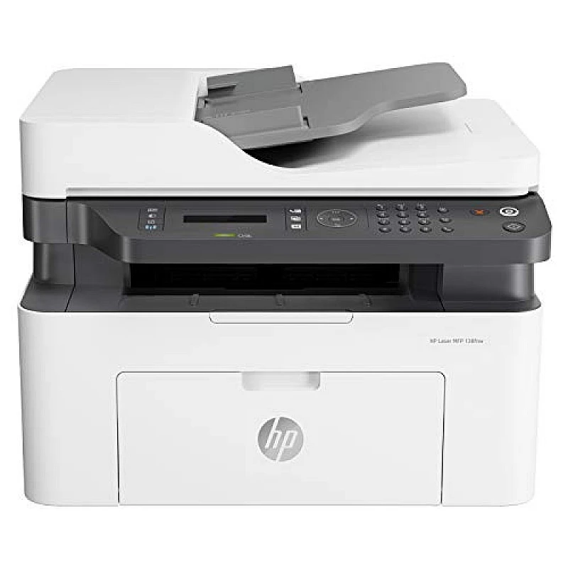 HP Laserjet 138fnw Print Copy Scan & Fax, Wi-Fi Printer, Compact Design, Reliable, and Fast Printing, Network Support HP Laserjet 138fnw Print Copy Scan & Fax, Wi-Fi Printer, Compact Design, Reliable, and Fast Printing, Network Support