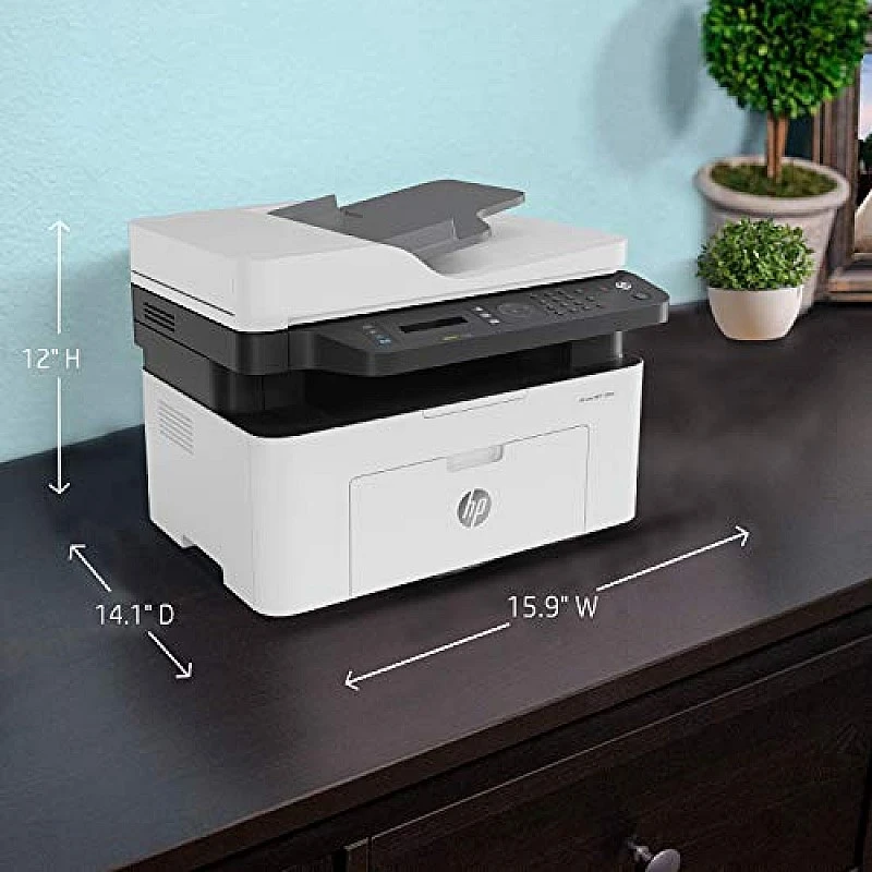 HP Laserjet 138fnw Print Copy Scan & Fax, Wi-Fi Printer, Compact Design, Reliable, and Fast Printing, Network Support HP Laserjet 138fnw Print Copy Scan & Fax, Wi-Fi Printer, Compact Design, Reliable, and Fast Printing, Network Support