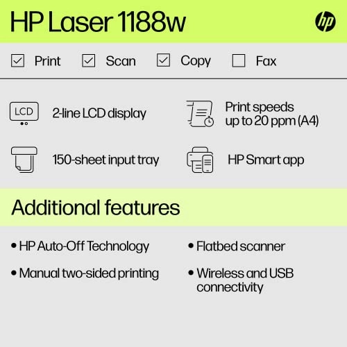 HP 136W B&W Wireless Monochrome Laser Printers with Wi-Fi Direct: Print, Copy, Scan, Perfect for Offices, Compact, Multifunction, White Refurbished HP 136W B&W Wireless Monochrome Laser Printers with Wi-Fi Direct: Print, Copy, Scan, Perfect for Offices, Compact, Multifunction, White Refurbished