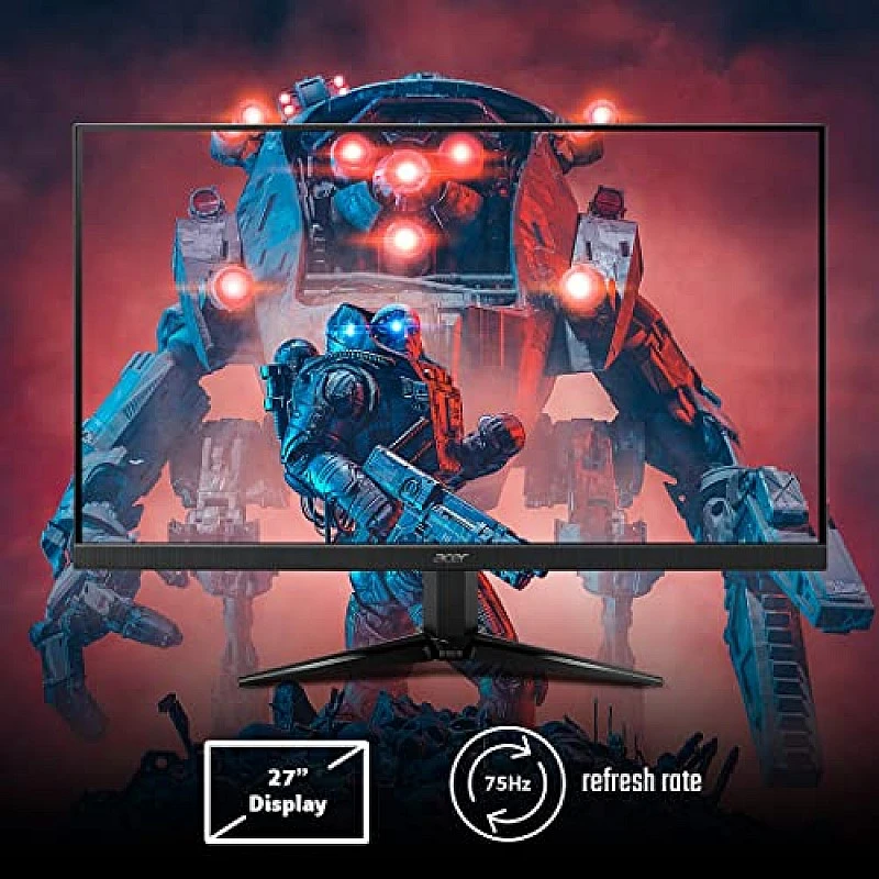Acer Nitro QG271 27 Inch (68.58 Cm) 1920 x 1080 Pixels, Full HD Gaming LCD Monitor with LED Back Light Black Acer Nitro QG271 27 Inch (68.58 Cm) 1920 x 1080 Pixels, Full HD Gaming LCD Monitor with LED Back Light Black