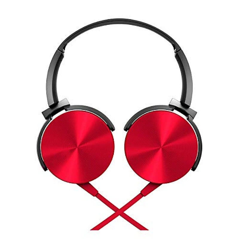 Foxin FHM-301 Over-Ear Wired Stereo Headphone (Red) Foxin FHM-301 Over-Ear Wired Stereo Headphone (Red)