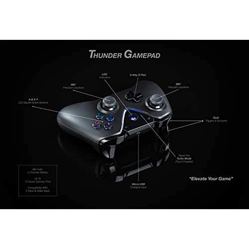 Cosmic Byte Thunder Wireless Gamepad for PC with Touch Controls Cosmic Byte Thunder Wireless Gamepad for PC with Touch Controls