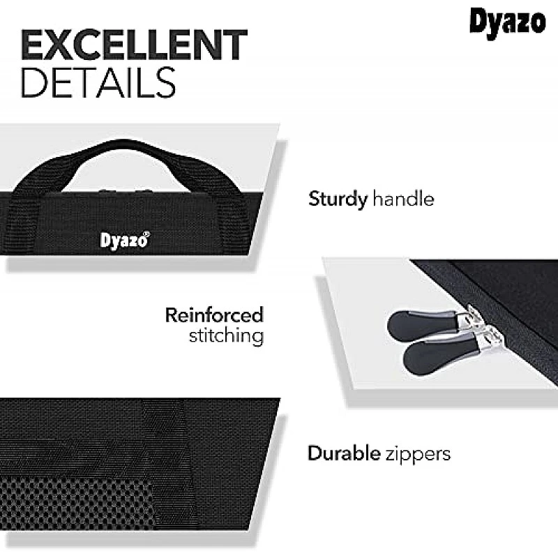 Dyazo 14 Inch-15.6 Inch Memory Foam Laptop Sleeve/Case Cover Briefcase/Carrying Bag Black Dyazo 14 Inch-15.6 Inch Memory Foam Laptop Sleeve/Case Cover Briefcase/Carrying Bag Black