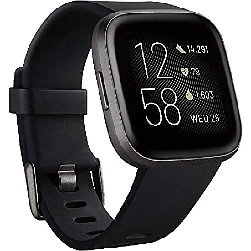 Fitbit FB507BKBK Versa 2 Health Fitness Smartwatch with Heart Rate, Music, Alexa Built-in (Black) Fitbit FB507BKBK Versa 2 Health Fitness Smartwatch with Heart Rate, Music, Alexa Built-in (Black)
