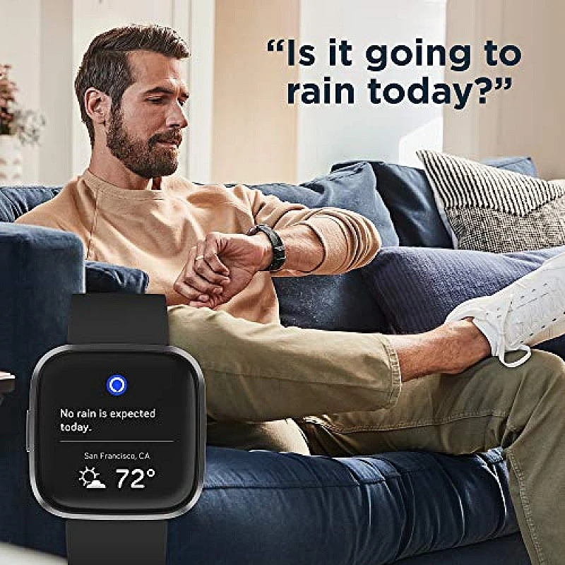 Fitbit FB507BKBK Versa 2 Health Fitness Smartwatch with Heart Rate, Music, Alexa Built-in (Black) Fitbit FB507BKBK Versa 2 Health Fitness Smartwatch with Heart Rate, Music, Alexa Built-in (Black)