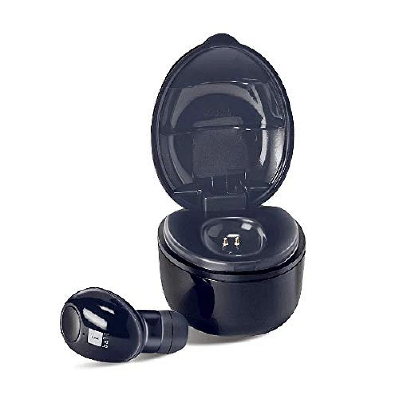 iBall Nano Earwear Ring-Dock B10 - Wireless Bluetooth Earphone with in-Built Mic (Black) in a Charging Pod iBall Nano Earwear Ring-Dock B10 - Wireless Bluetooth Earphone with in-Built Mic (Black) in a Charging Pod