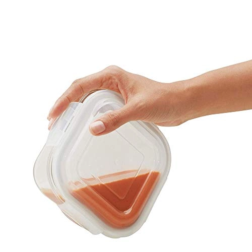 Borosil Prime Glass Lunch Box Set of 2, 400 Ml, Round, Microwave Safe office Tiffin, Blue, Transparent Borosil Prime Glass Lunch Box Set of 2, 400 Ml, Round, Microwave Safe office Tiffin, Blue, Transparent
