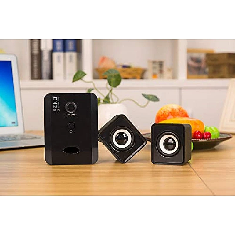 Zinq Technologies MELOS 2.1 Channel Wired Portable Multimedia Speaker (Black) Zinq Technologies MELOS 2.1 Channel Wired Portable Multimedia Speaker (Black)