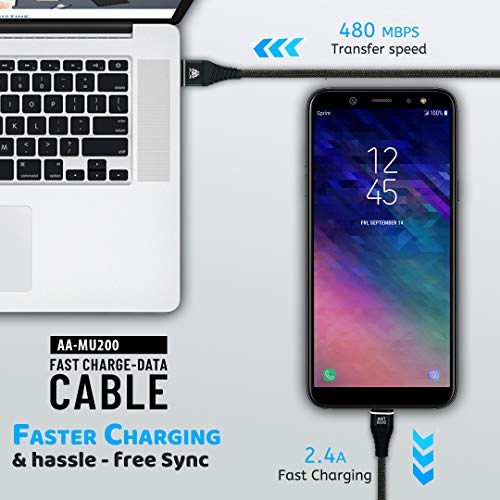 Ant Audio AA–MU200 Fast Charge 6.5ft (2 Meters) High Speed 2.0 USB A Male to Micro USB Ant Audio AA–MU200 Fast Charge 6.5ft (2 Meters) High Speed 2.0 USB A Male to Micro USB