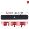 iBall Musi Bar High Power Compact Soundbar with Multiple Playback Options | FM Radio | Micro SD Card Slot & Built in Mic (Black)
