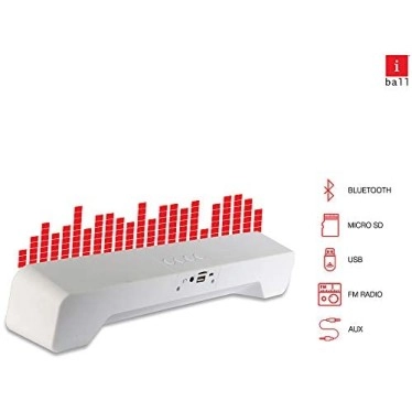 iBall Musi Bar High Power Compact Soundbar with Multiple Playback Options | FM Radio | Micro SD Card Slot & Built in Mic (Black)