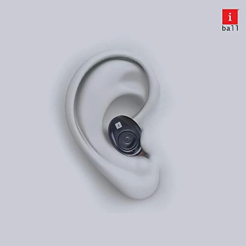 iBall EarWear TW101 Truly Wireless Bluetooth in Ear Headphone with Mic Black iBall EarWear TW101 Truly Wireless Bluetooth in Ear Headphone with Mic Black