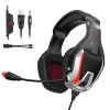 ONIKUMA K12 Stereo Gaming Headset with Mic, Controls and LED light for PC, PS4, Xbox and Mobiles (Black/Red) ONIKUMA K12 Stereo Gaming Headset with Mic, Controls and LED light for PC, PS4, Xbox and Mobiles (Black/Red)