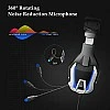 ONIKUMA K12 Stereo Gaming Headset with Mic, Controls and LED light for PC, PS4, Xbox and Mobiles (Black/Blue) ONIKUMA K12 Stereo Gaming Headset with Mic, Controls and LED light for PC, PS4, Xbox and Mobiles (Black/Blue)