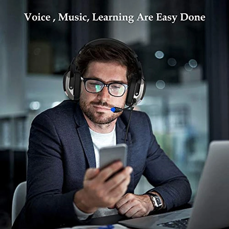 ONIKUMA K12 Stereo Gaming Headset with Mic, Controls and LED light for PC, PS4, Xbox and Mobiles (Black/Blue) ONIKUMA K12 Stereo Gaming Headset with Mic, Controls and LED light for PC, PS4, Xbox and Mobiles (Black/Blue)