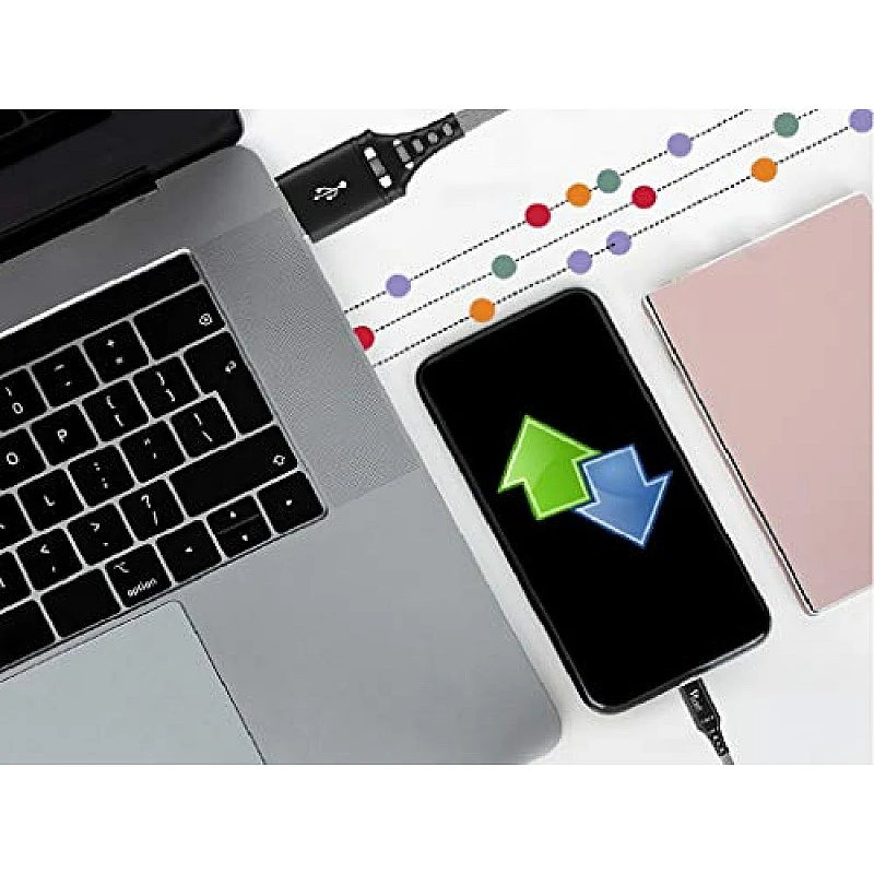 Syska CCAP80 1.5M Lightning Cable 2.4A Fast Charging (Grey) Syska CCAP80 1.5M Lightning Cable 2.4A Fast Charging (Grey)