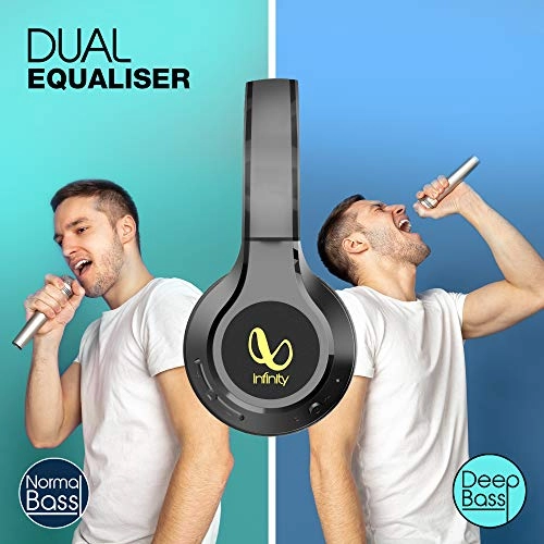 Infinity (JBL) Glide 500 Wireless Headphones with 20 Hours Playtime Black Infinity (JBL) Glide 500 Wireless Headphones with 20 Hours Playtime Black