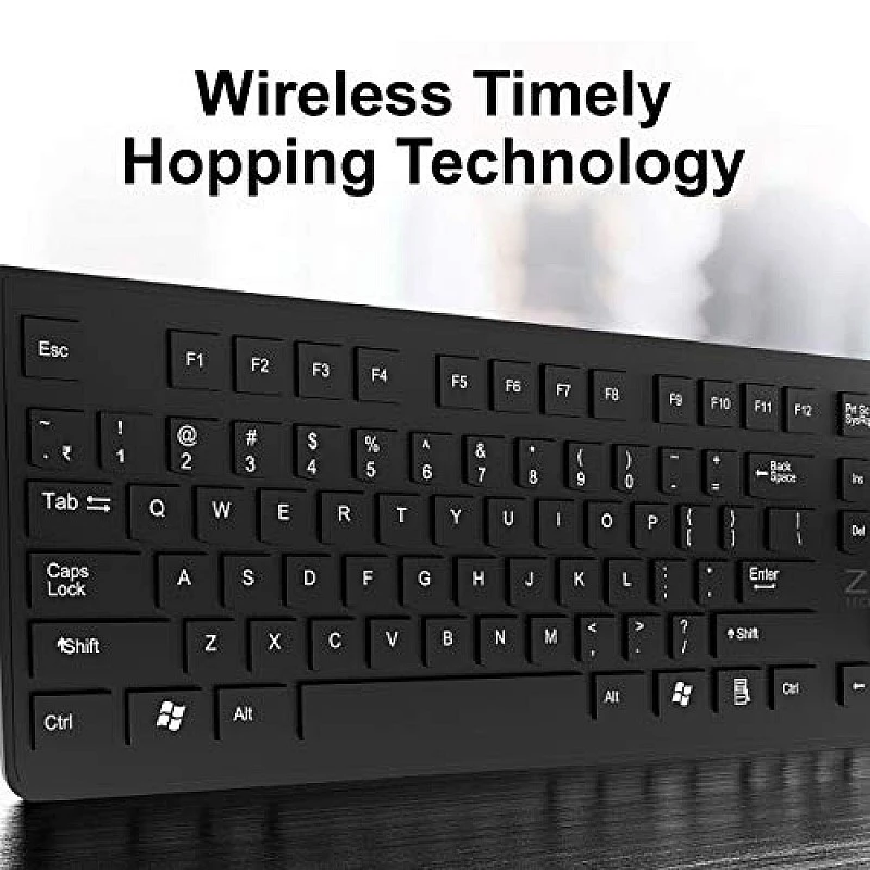 Zinq Technologies Deskmate 101 2.4G Wireless Keyboard and Mouse Combo (Black) Zinq Technologies Deskmate 101 2.4G Wireless Keyboard and Mouse Combo (Black)