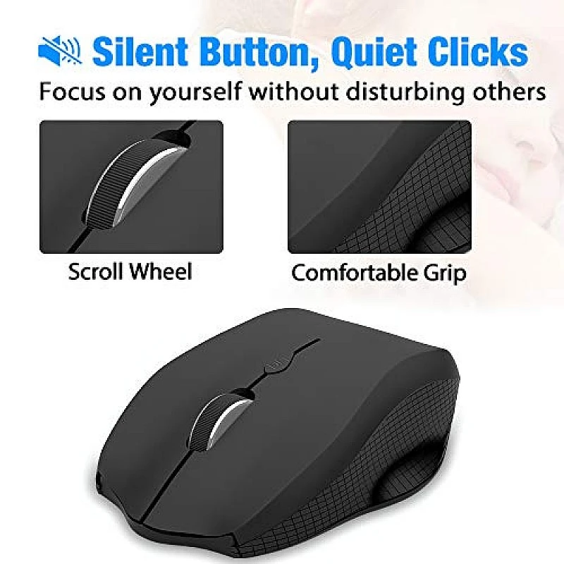 Zinq Technologies Deskmate 101 2.4G Wireless Keyboard and Mouse Combo (Black) Zinq Technologies Deskmate 101 2.4G Wireless Keyboard and Mouse Combo (Black)