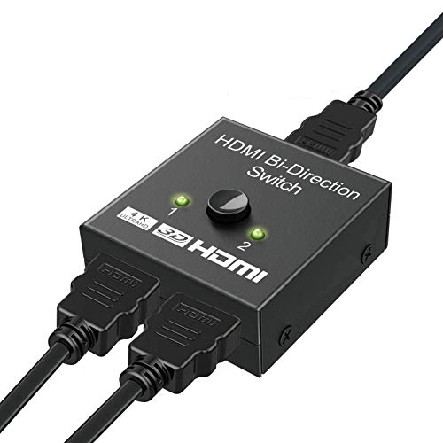 HDMI Bi-Direction Switchï¼Å’HDMI Splitter 4K, 2 x 1 or 1 x 2 HDMI Switch Bidirectional HDMI switcher for (Black) HDMI Bi-Direction Switchï¼Å’HDMI Splitter 4K, 2 x 1 or 1 x 2 HDMI Switch Bidirectional HDMI switcher for (Black)