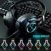 Eksa E3000 Gaming Wired On Ear Headphones Noise Cancelling, Led Light For Pc, Ps4, Ps5 (Black)