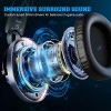 Eksa E3000 Gaming Wired On Ear Headphones Noise Cancelling, Led Light For Pc, Ps4, Ps5 (Black)