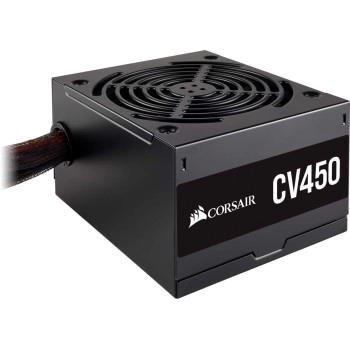 Corsair CV450, CV Series, 80 Plus Bronze Certified, 450 Watt Non-Modular Power Supply Black