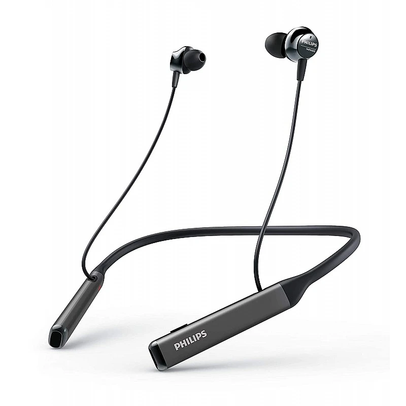 Philips Performance TAPN505BK Bluetooth 5.0 Active Noise Cancelling in-Ear Neckband Philips Performance TAPN505BK Bluetooth 5.0 Active Noise Cancelling in-Ear Neckband