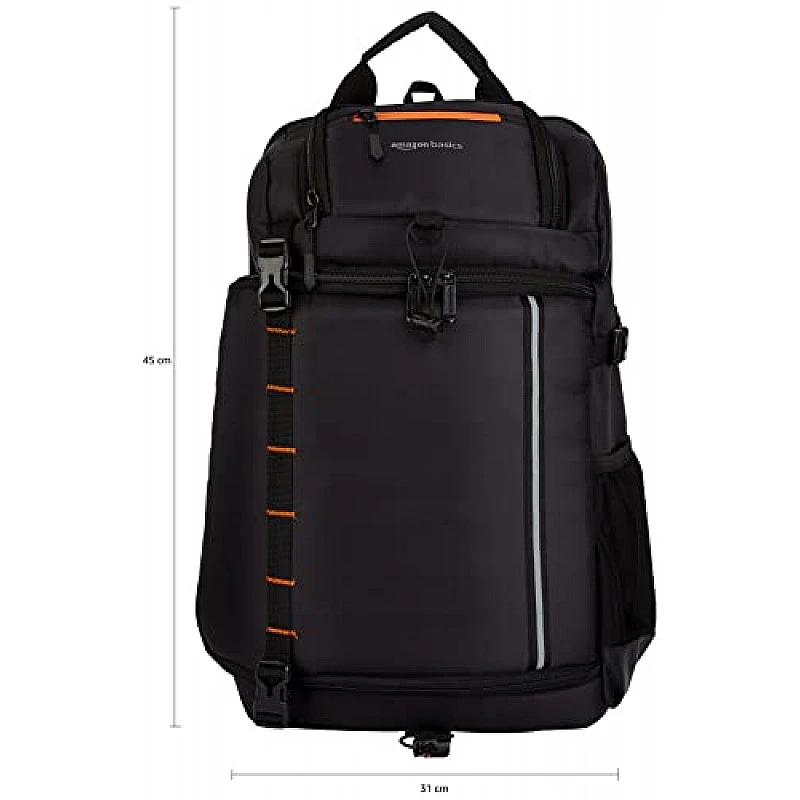 amazon basics Camera Backpack for DSLR, Lens, Accessories & Laptop (15'), Tripod Holder, Black amazon basics Camera Backpack for DSLR, Lens, Accessories & Laptop (15'), Tripod Holder, Black