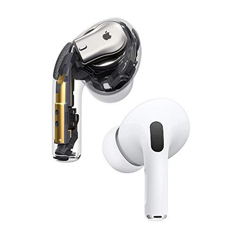 Apple MWP22HN/A Wireless Airpods Pro with Mic and Wireless Charging Case, White refurbished Apple MWP22HN/A Wireless Airpods Pro with Mic and Wireless Charging Case, White refurbished