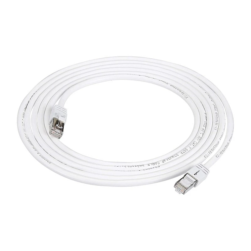 amazon basics Rj45 Cat 7 High-Speed Gigabit Ethernet Patch Internet Cable For Printer, Server - 10Gbps, 600Mhz ,3-Foot, White amazon basics Rj45 Cat 7 High-Speed Gigabit Ethernet Patch Internet Cable For Printer, Server - 10Gbps, 600Mhz ,3-Foot, White