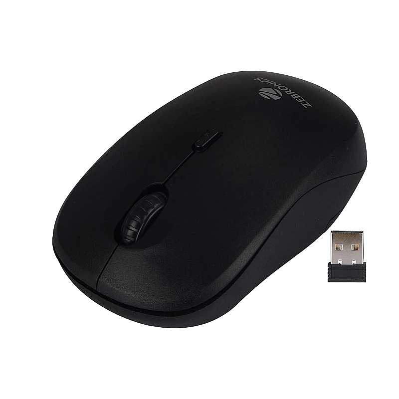 Zebronics Zeb-Bold 2.4GHz Wireless Optical Mouse with High Precision Zebronics Zeb-Bold 2.4GHz Wireless Optical Mouse with High Precision