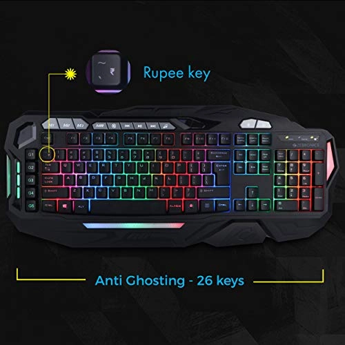 Zebronics Zeb-Magnus USB Gaming Keyboard with LED Lights