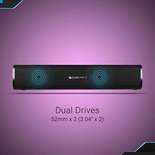 Zebronics Vita Plus Portable Speaker Supporting Bluetooth, FM, SD Crad, Aux(Black)