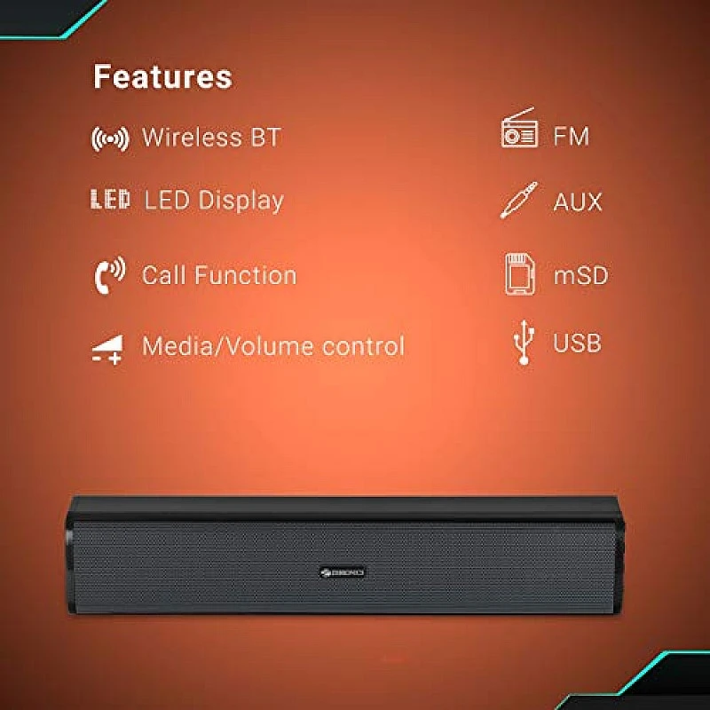 Zebronics Vita Plus Portable Speaker Supporting Bluetooth, FM, SD Crad, Aux(Black) Zebronics Vita Plus Portable Speaker Supporting Bluetooth, FM, SD Crad, Aux(Black)