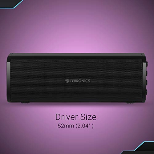 Zebronics Vita Plus Portable Speaker Supporting Bluetooth, FM, SD Crad, Aux(Black)
